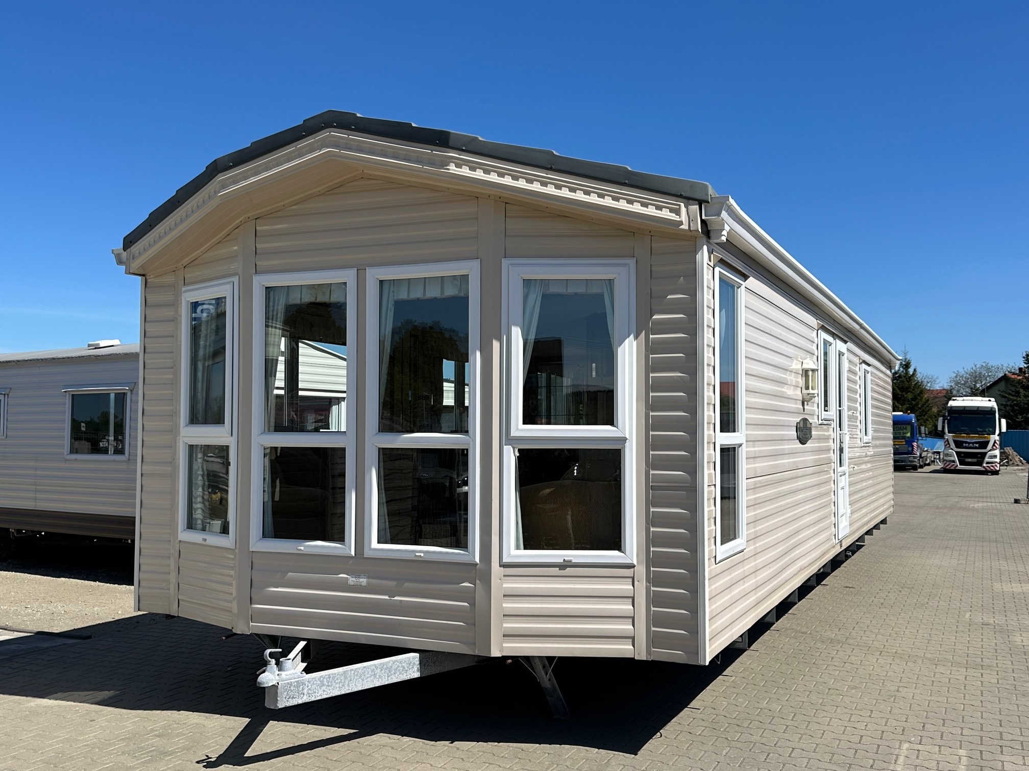 Winterfeste Mobilheim Willerby Winchester 11,80 x 3,70 m mit Zentralheizung